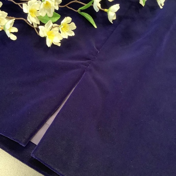 Vintage Liz Claiborne Velvet Strong Shoulder Embellished Keyhole Short Dress 90s - Picture 9 of 16